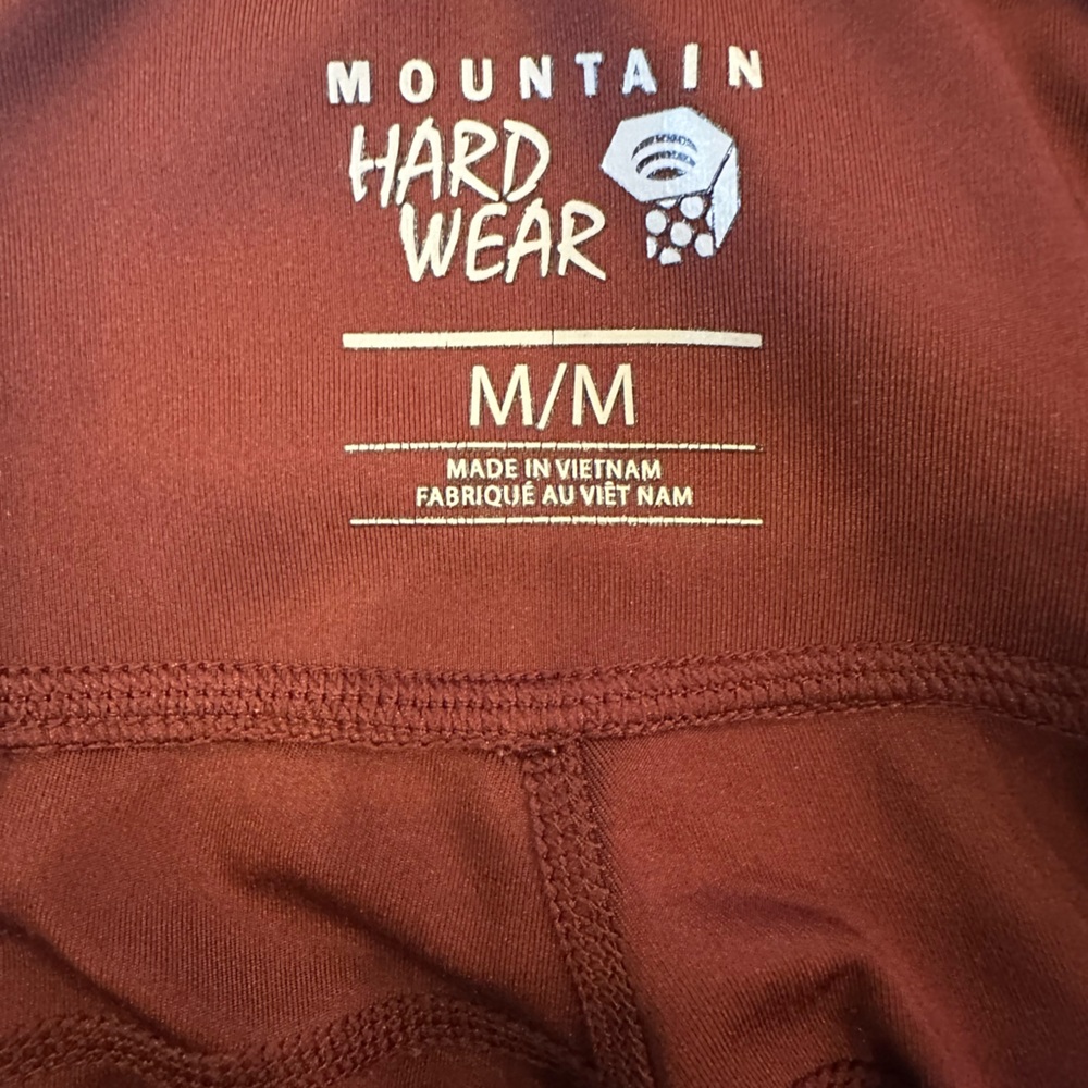 Mountain Hardwear Maroon and Gray Leggings - Picture 4 of 4